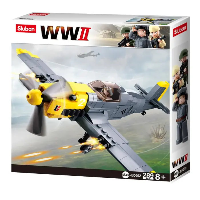 Sluban WWII | Set Constructie Avion MESSERSCHMITT BF 109